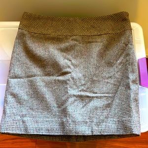 The Limited Wool - Brown and Black Plaid Skirt